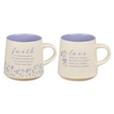 Faith & Love Mugs, Set of 2