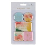 Watercolor & Floral Magnets, Set of 5
