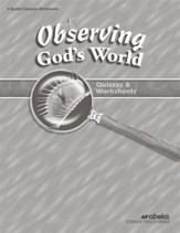 Observing God's World (Grade 6) Quiz and Worksheet  Book (Unbound Edition)