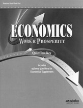 Economics: Work and Prosperity (Grade 12) Quiz and Test Book Answer Key