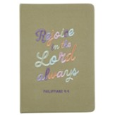 Rejoice In The Lord, Embroidered Journal