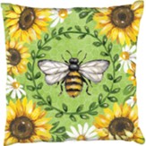 Bumblebee, Sunflowers, Pillow