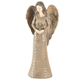 Angel Holding Cross Figurine