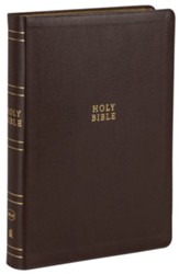 NKJV Super-Giant Print Reference Bible, Comfort Print--bonded leather, brown