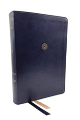 KJV Woman's Full Color Study Bible,  Comfort Print--soft leather-look, blue