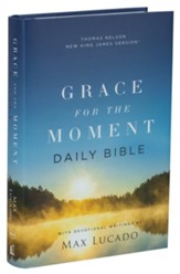 NKJV Grace for the Moment Daily Bible, Comfort Print--hardcover