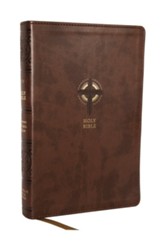 NRSVCE Sacraments of Initiation  Catholic Bible, Comfort Print--soft leather-look, brown