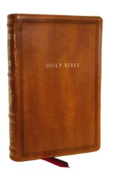 RSV Personal Size Reference Bible--soft leather-look, brown