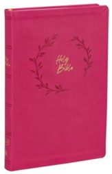 KJV Value Ultra Thinline Bible,  Comfort Print--soft leather-look, pink