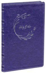 KJV Ultra Thinline Bible, Comfort  Print--soft leather-look, purple