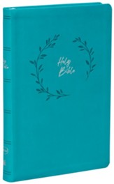 NKJV Value Ultra Thinline Bible,  Comfort Print--soft leather-look, teal