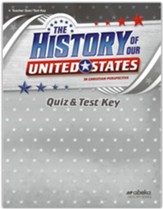 The History of Our United States  Quiz and Test Key (5th Edition)