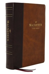 LSB MacArthur Study Bible 2nd Edition, Comfort Print--soft leather-look, brown (indexed)