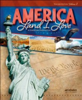 America: Land I Love Teacher Edition  Volume 2 (Revised 4th Ed)