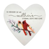 Mother's Eternal Light, Cardinal, Heart Garden Stone