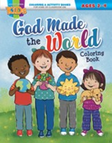 God Made the World (NLT) Coloring Activity Books (ages 2-4)