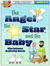 The Angel, the Star, and the Baby (NIV) Coloring Activity Books (ages 5-7)