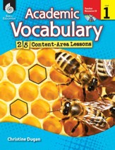 Academic Vocabulary: 25 Content-Area Lessons Level 1: 25 Content-Area Lessons - PDF Download [Download]