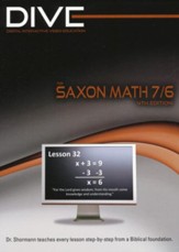 DIVE CD-Rom for Saxon Math 7/6, 4th Edition