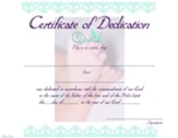 Dedication Certificate - PDF Download [Download]