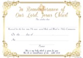 First Communion Certificate - PDF Download [Download]