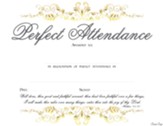 Perfect Attendance Certificate - PDF Download [Download]