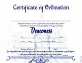 Certificate of Ordination- Deaconess - PDF Download [Download]