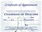 Chairman of Deacons Certificate - PDF Download [Download]