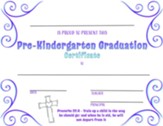 Christian Pre-Kindergarten Graduation Certificate - PDF Download [Download]