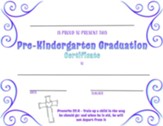 Christian Pre-Kindergarten Graduation Certificate (W/O Principal) - PDF Download [Download]