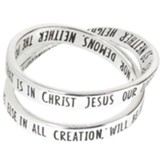 Romans 8:38-39 Mobius Ring, Size 8