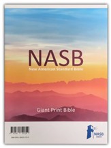 NASB 2020 Giant-Print Text Bible--soft leather-look, maroon (indexed)