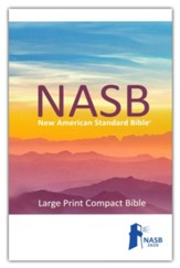 NASB 2020 Large-Print Compact Bible--soft leather-look, purple