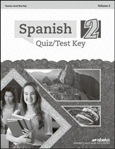 Spanish 2 Quiz & Test Book Key  Volume 2