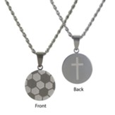 Soccer Necklace for Her, Stainless Steel