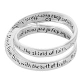 Ephesians 6:13 Double Mobius Ring, Size 6