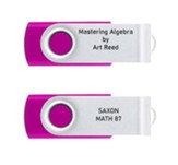 Mastering Algebra John Saxon's Way: Math 87, 2nd or 3rd  Edition on USB Drive