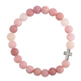 Woman Of Faith Beaded Bracelet, Pink