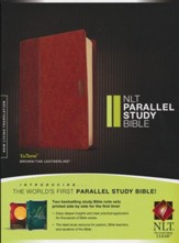 NLT Parallel Study Bible Tutone Brown/Tan Leatherlike, Indexed