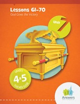 Answers Bible Curriculum Grades 4-5 Unit 7 Teacher  Guide (2nd Edition)