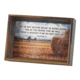 Let Us Not Become Weary In Doing Good Framed Art
