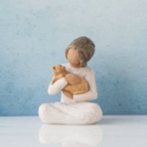 Kindness, Girl With Kitten, Figurine, Ebony Collection