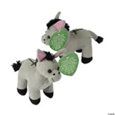 Easter Legend Stuffed Donkeys with Card, 12 Pieces