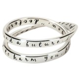 Jeremiah 29:11 Double Mobius Ring, Size 6