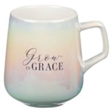 Grow in Grace Mug, Iridescent & White