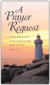 A Prayer Request Lighthouse (Philippians 4:6) Pew Cards, 50