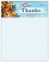 Give Thanks (Colossians 3:16, NIV) Letterhead, 100
