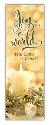 Joy to the World (Luke 2:10) 2' x 6' Fabric Banner