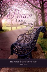 Peace I Leave With You (John 14:27, KJV) Bulletins, 100