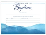 Certificate Of Baptism (Acts 2:38) 8.5 x 11 Certificates, 6